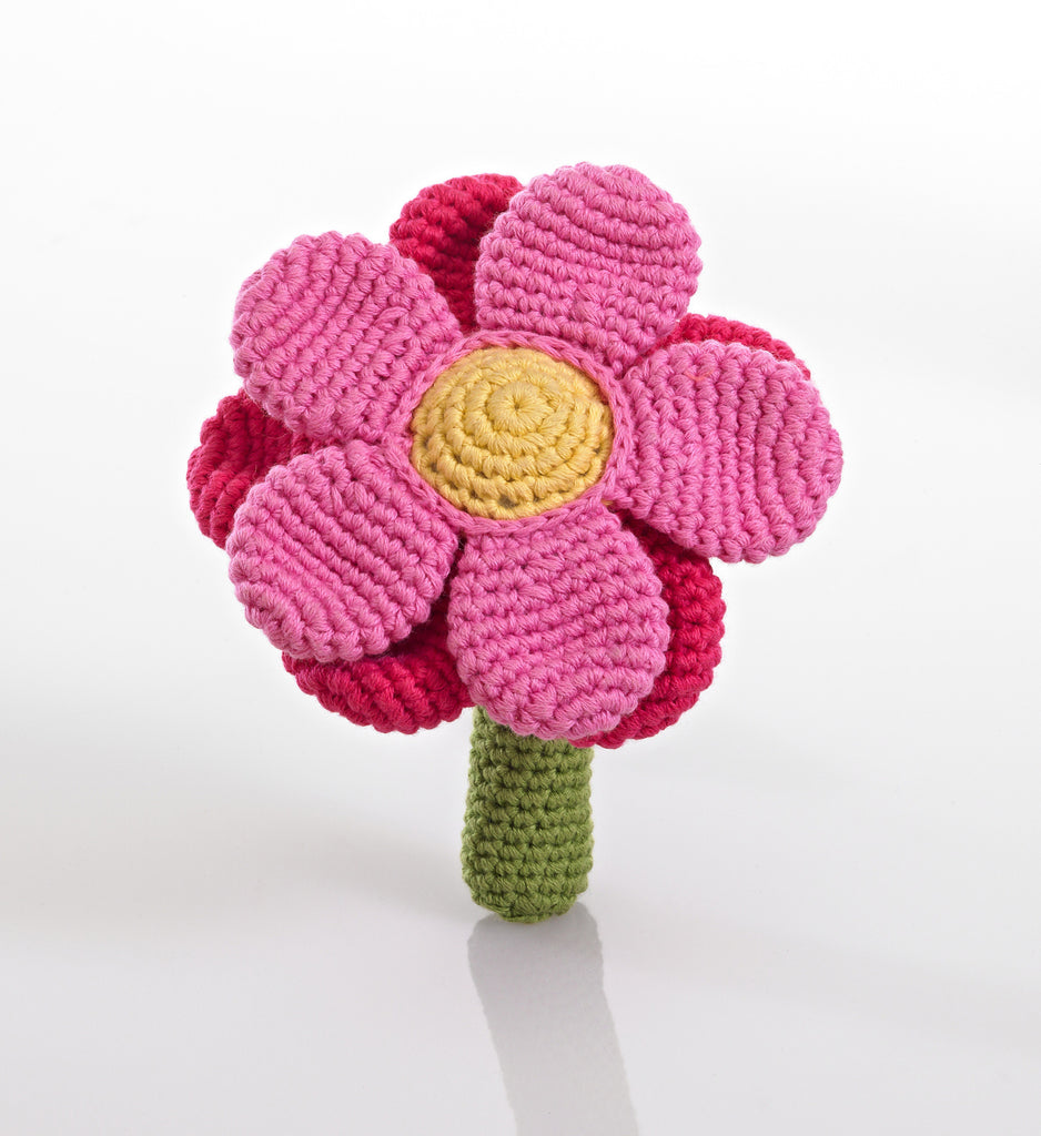 OceanoKidz.com - Pebble Flower Rattle - Pink