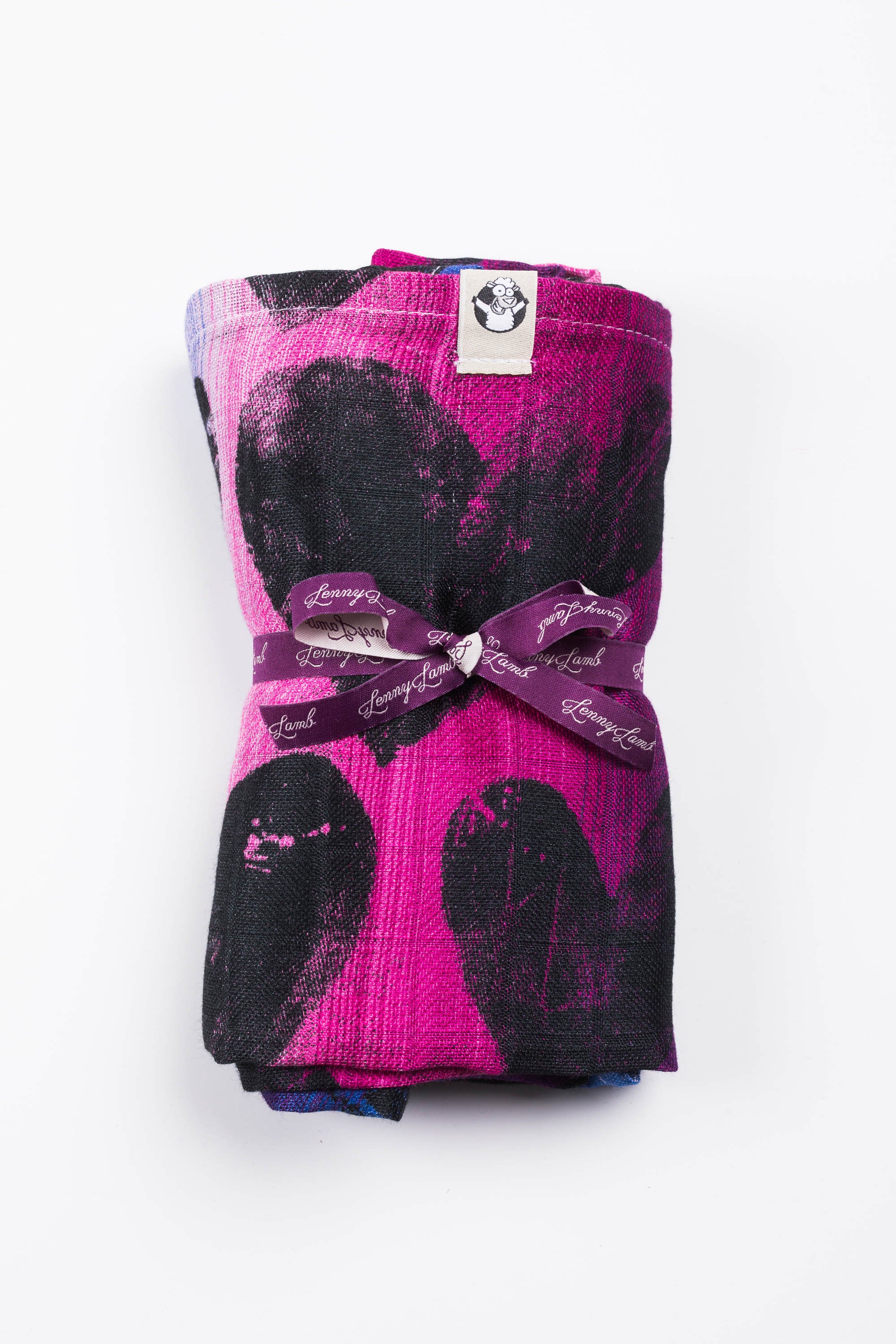 LennyLamb Swaddle Blanket 120x120cm LOVKA PINKY VIOLET – Oceano Kidz
