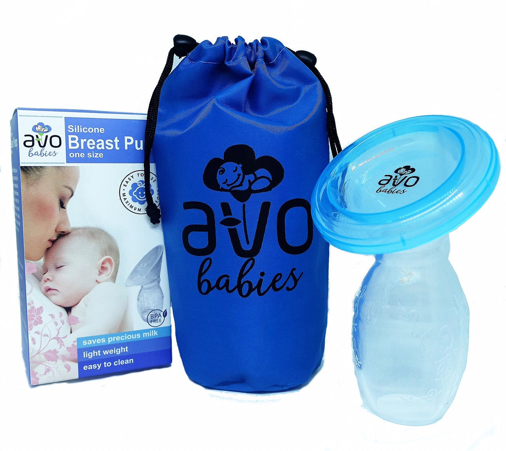 OceanoKidz.com - Avo Babies Silicone Manual Breast Pump with Lid & Bag Set [CLEARANCE]