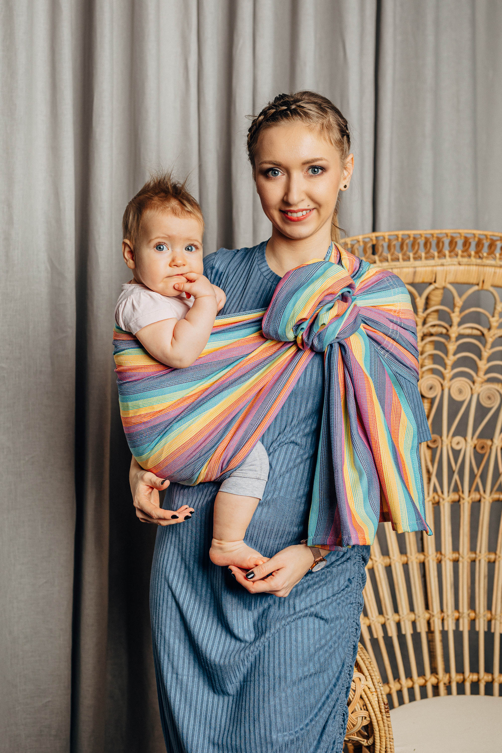 Gathered shoulder hot sale ring sling