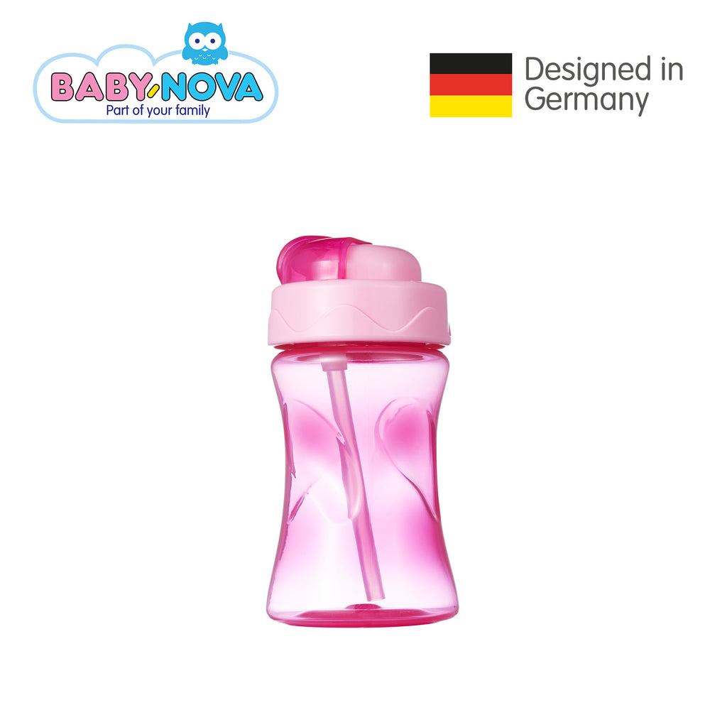 OceanoKidz.com - Baby Nova Straw Cup 300 ml in Pink (6+ months)
