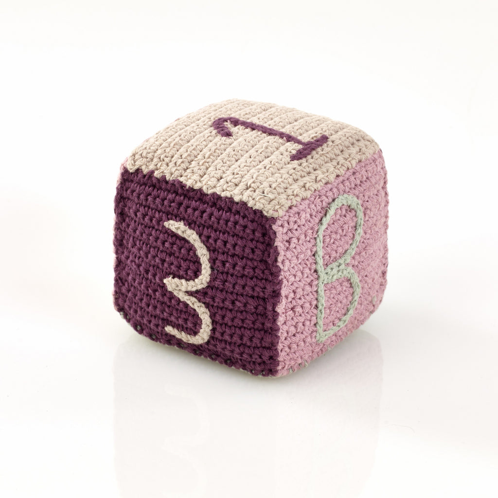 OceanoKidz.com - Pebble Toy Block - Organic Pink
